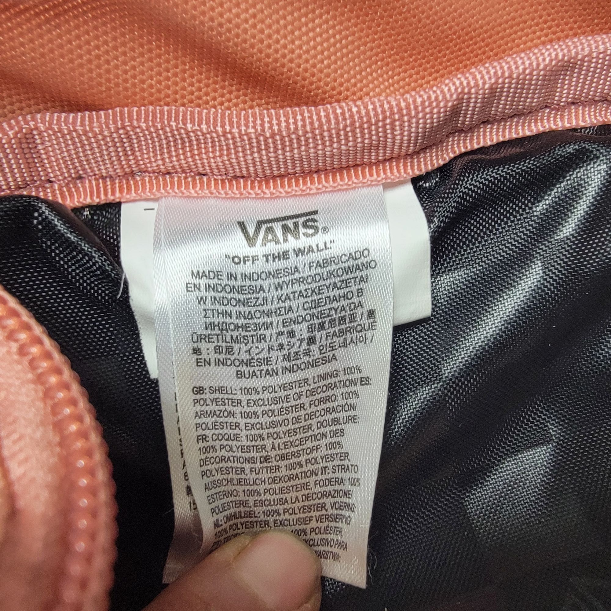 Vans Vans Off The Wall Pink Checkerboard Backpack Casual Travel O Size ONE SIZE - 6 Thumbnail