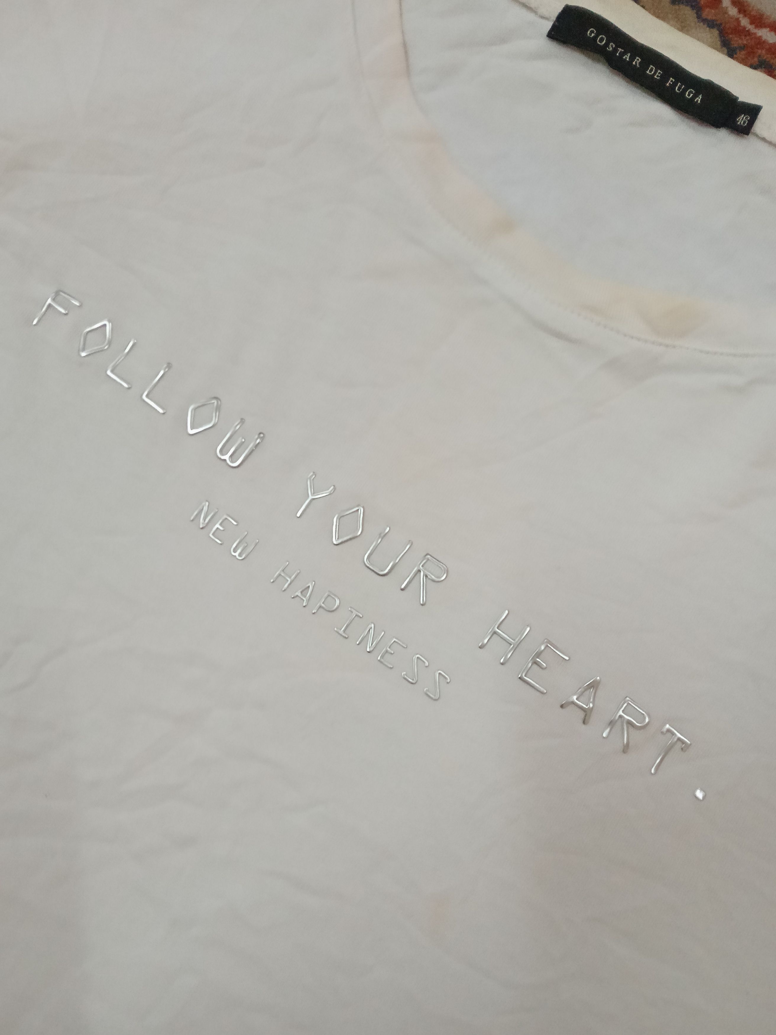 GOSTAR DE FUGA Gostar De Fuga - Follow Your Heart New Happiness T Shirt Size US S / EU 44-46 / 1 - 7 Thumbnail