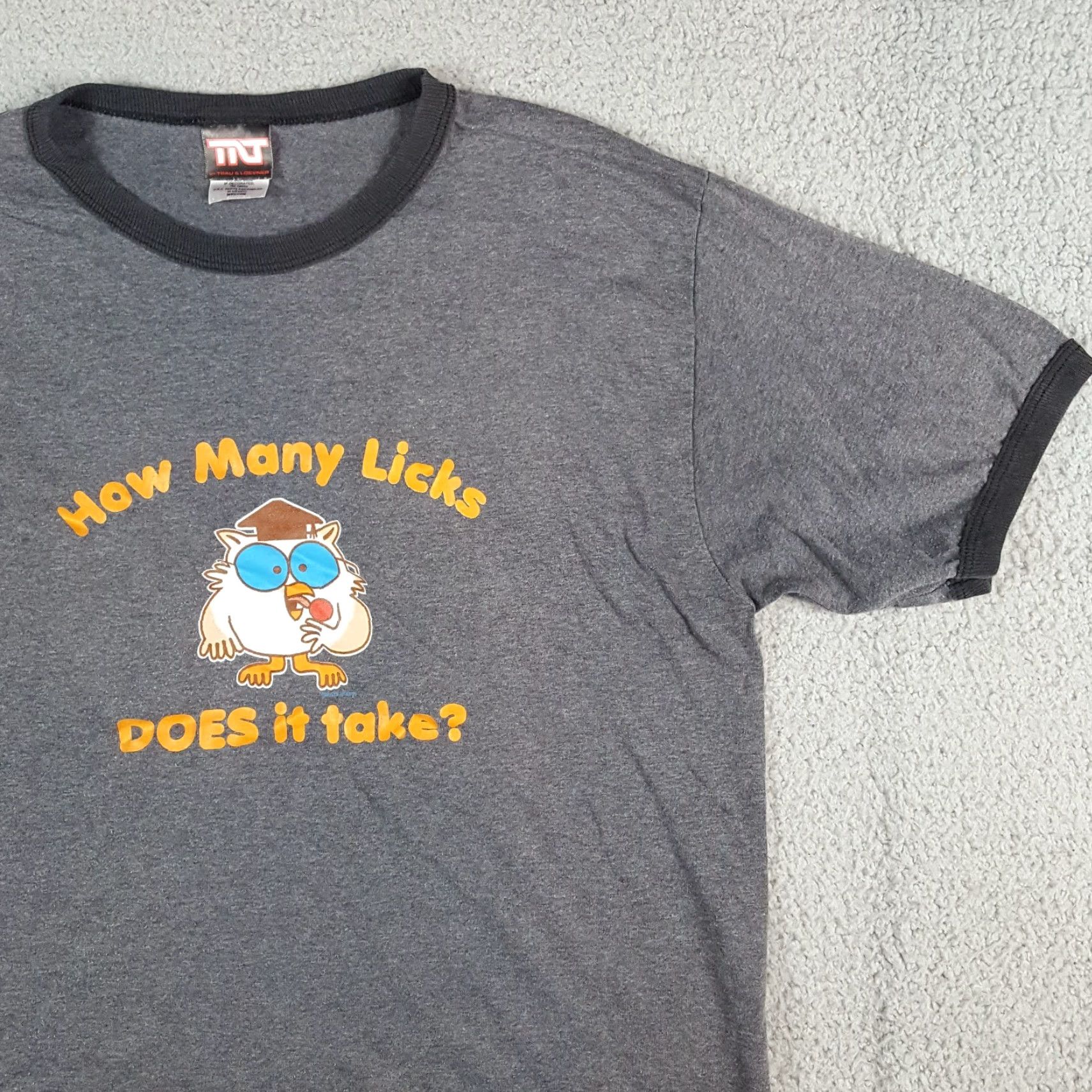 Etro VINTAGE TNT How Many Licks Tootsie Pop Candy Ringer Size S Owl Retro T Shirt Size US S / EU 44-46 / 1 - 4 Thumbnail