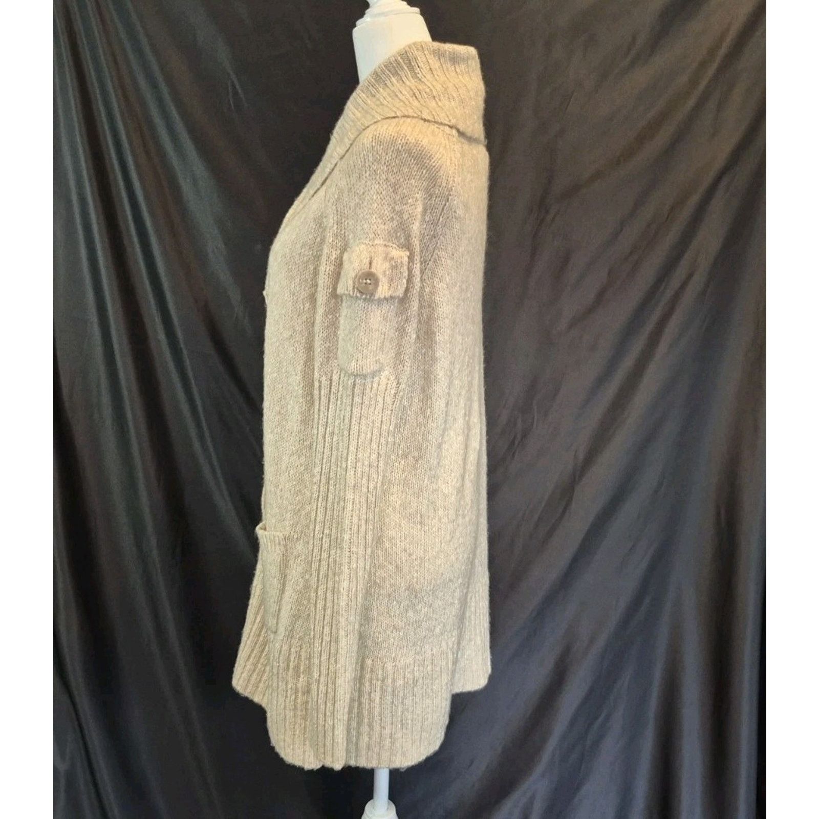 Other New With Tag Cabi Wheat Beige Cotton Blend Steady Cardigan S Size S / US 4 / IT 40 - 8 Thumbnail