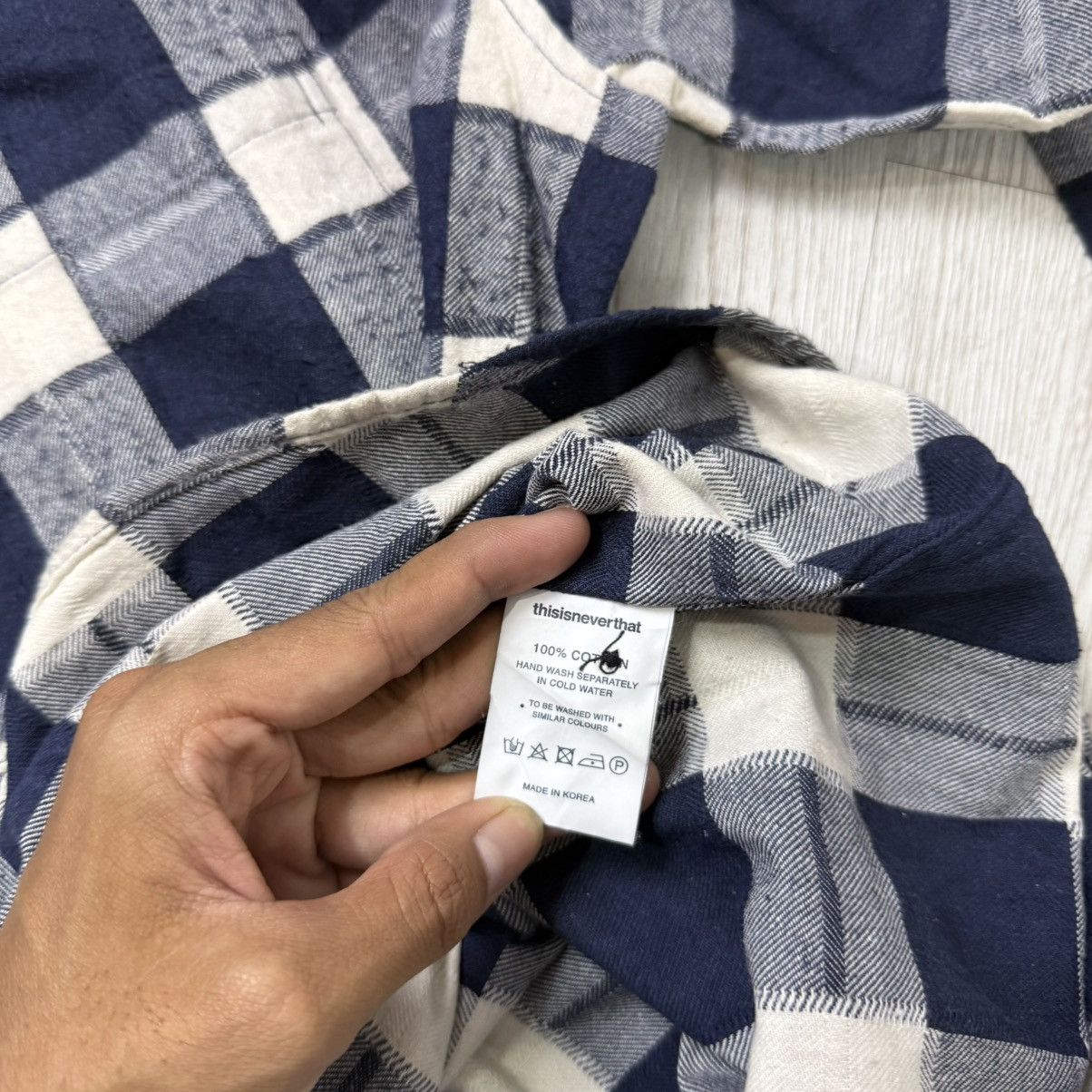 thisisneverthat THISISNEVERTHAT SS 16 cpf backprint plaid flannel button Size US L / EU 52-54 / 3 - 7 Thumbnail