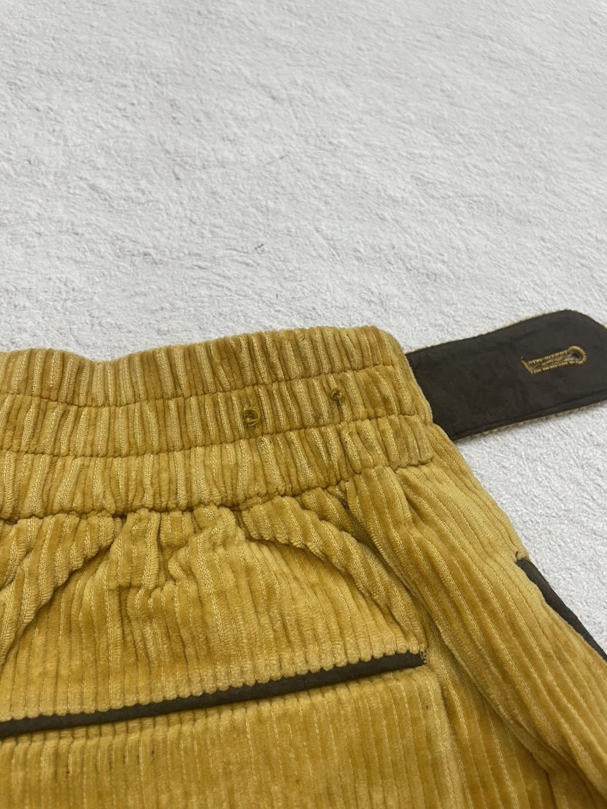 Christian Dior Monsieur Dior Corduroy Pants Mustard Yellow Pleated Trousers Size 23" - 9 Thumbnail