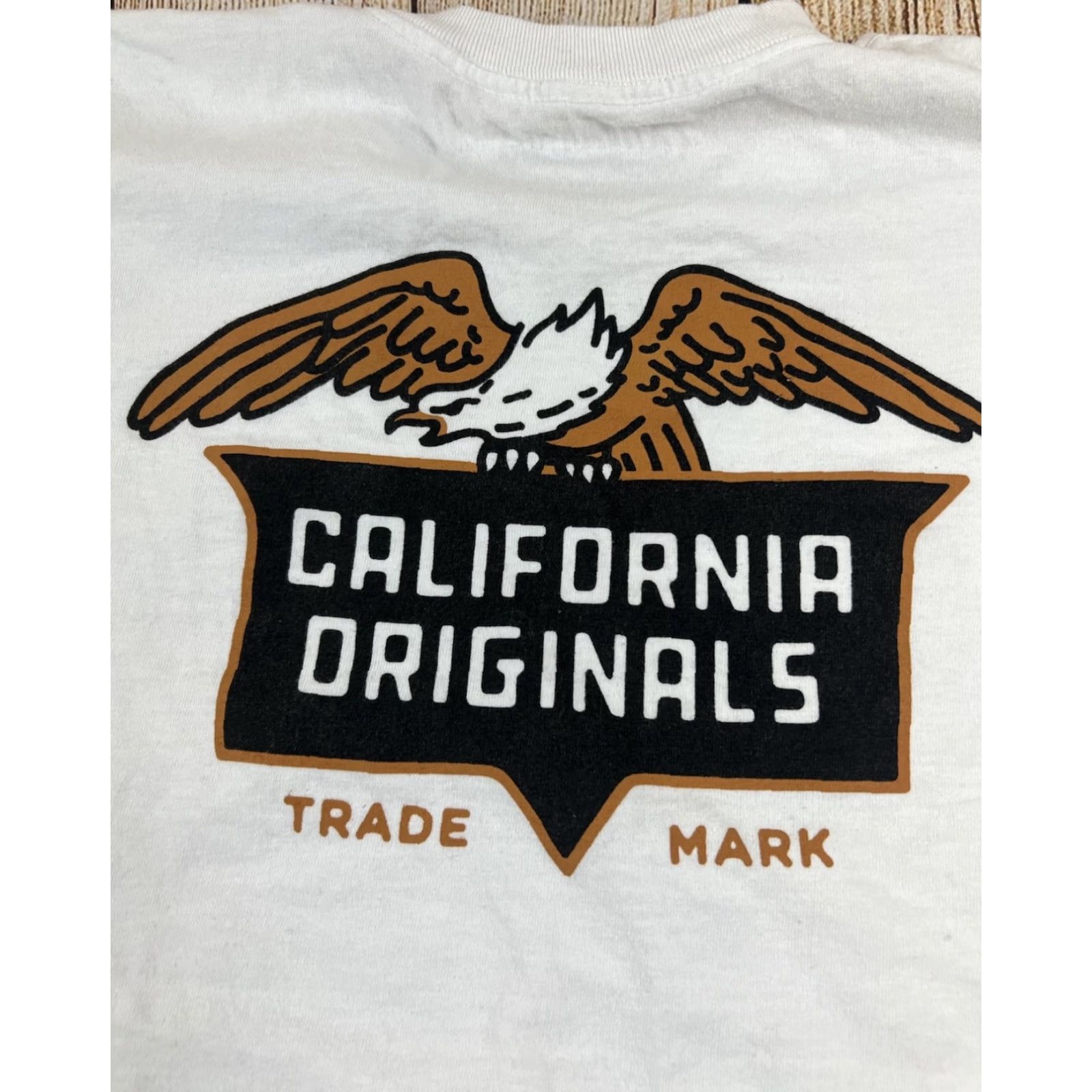 Vintage California Originals Eagle T Shirt White L Men Regular Short Sleeve California Theme 90s? Size US L / EU 52-54 / 3 - 8 Thumbnail