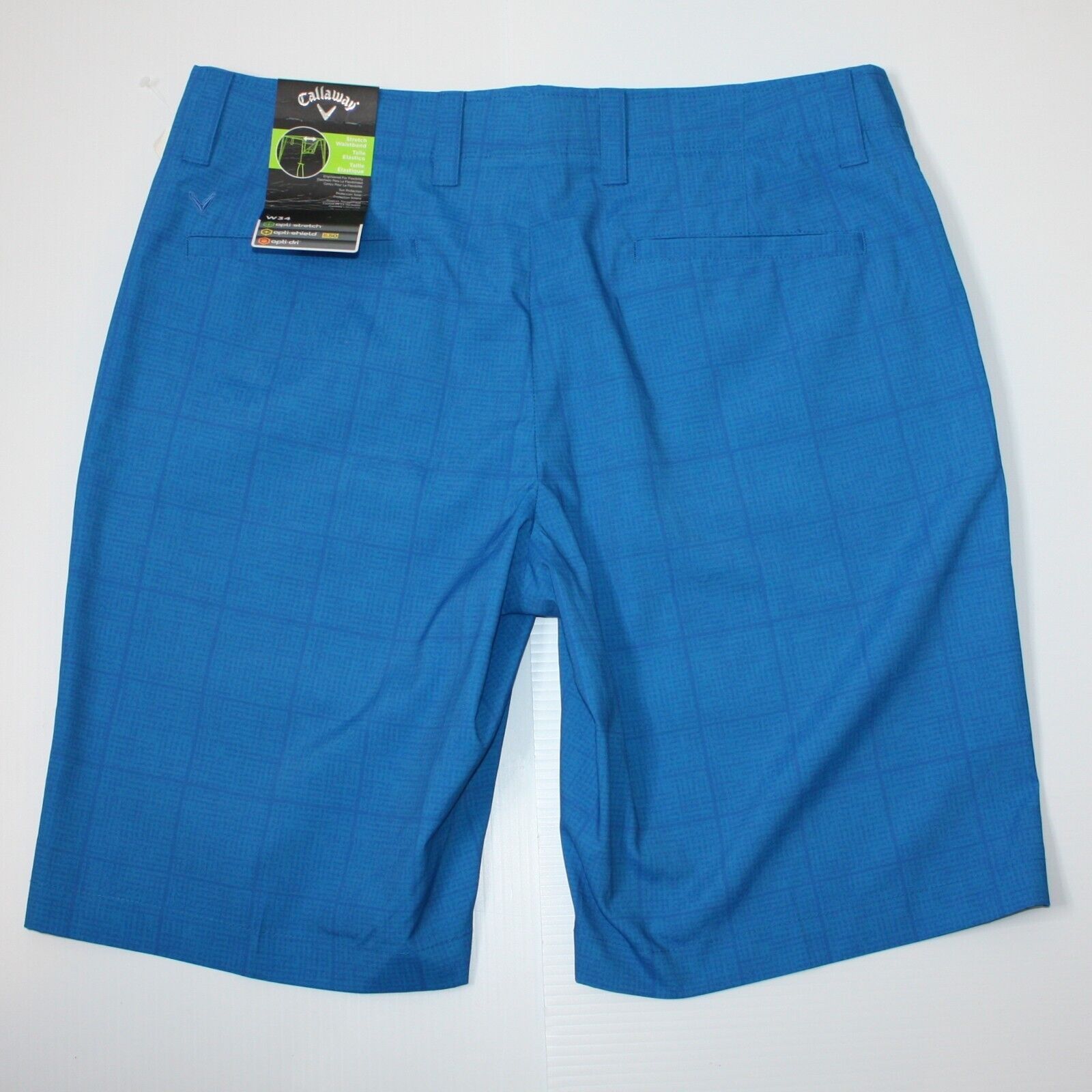Callaway Blue Plaid Color Golf Shorts in size 34 NWT MSRP $85 Size US 34 / EU 50 - 3 Thumbnail