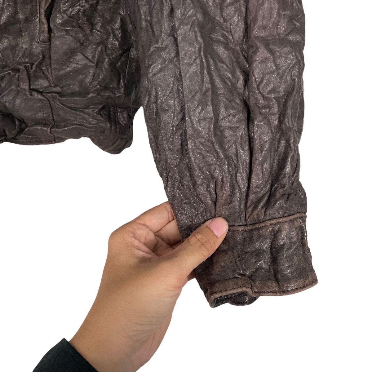 Other Vtg Marie-France Kremer Leather Jacket Size US S / EU 44-46 / 1 - 13 Thumbnail