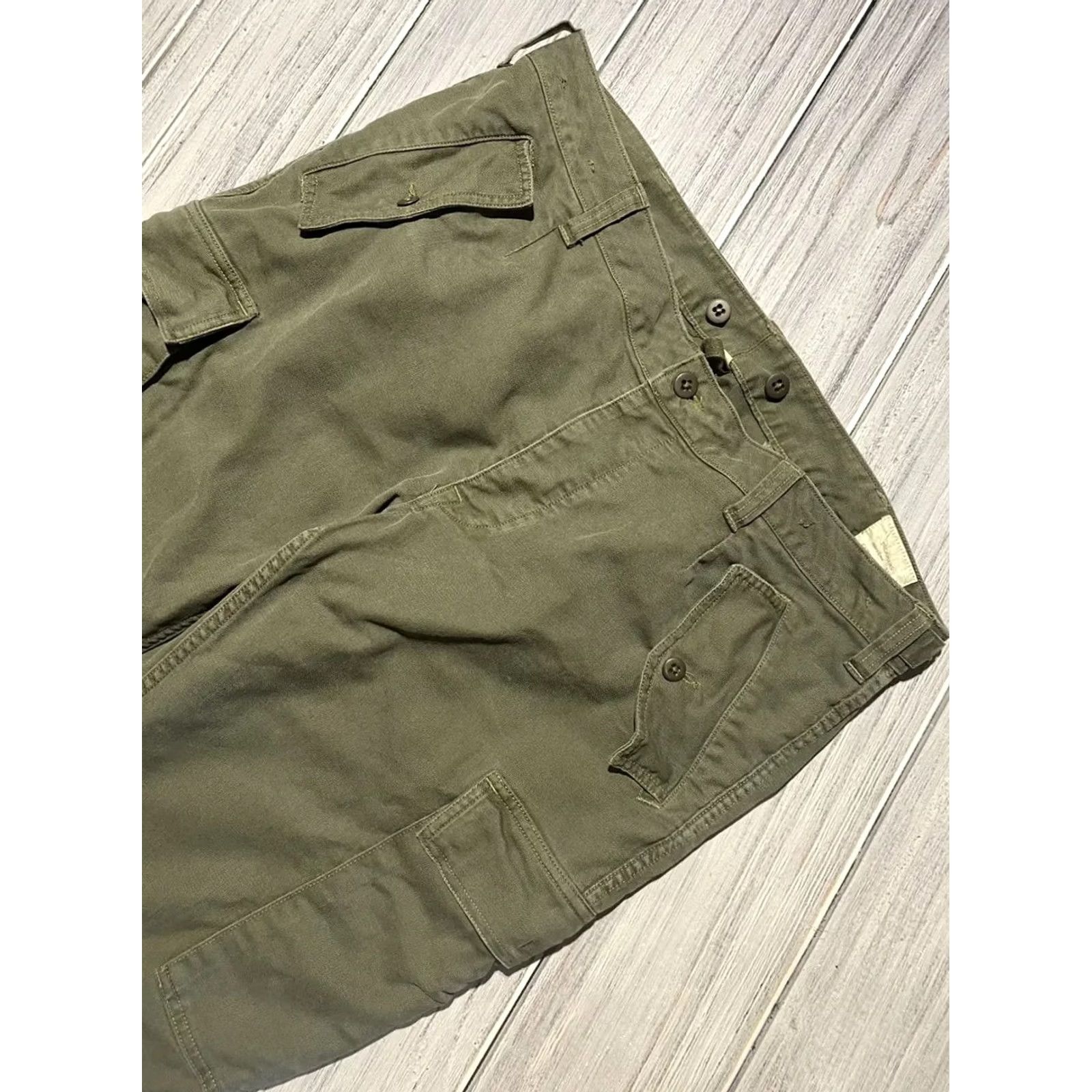 Ralph Lauren VINTAGE Denim & Supply Ralph Lauren Cargo Pants Army USA Men Green 38x30 Cargo Mens Size US 38 / EU 54 - 2 Thumbnail