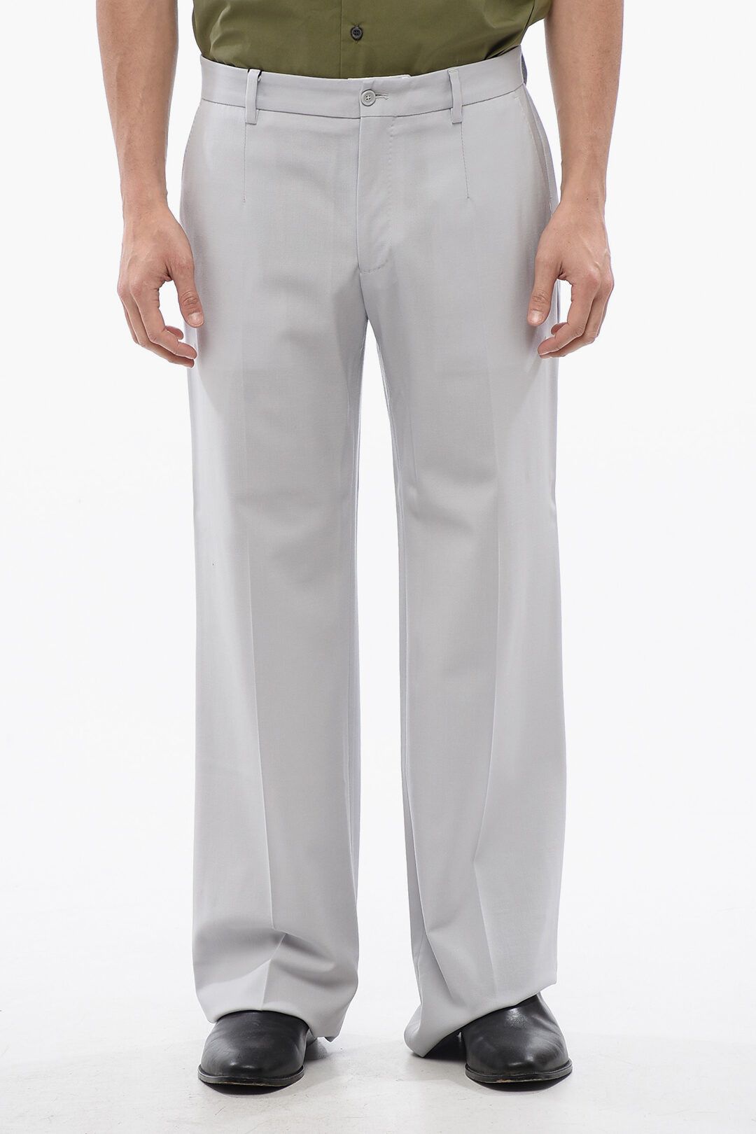 Dolce & Gabbana og1mm0825 4-Pocketed Stretch Wool Pant in Grey Size US 34 / EU 50 - 1 Thumbnail