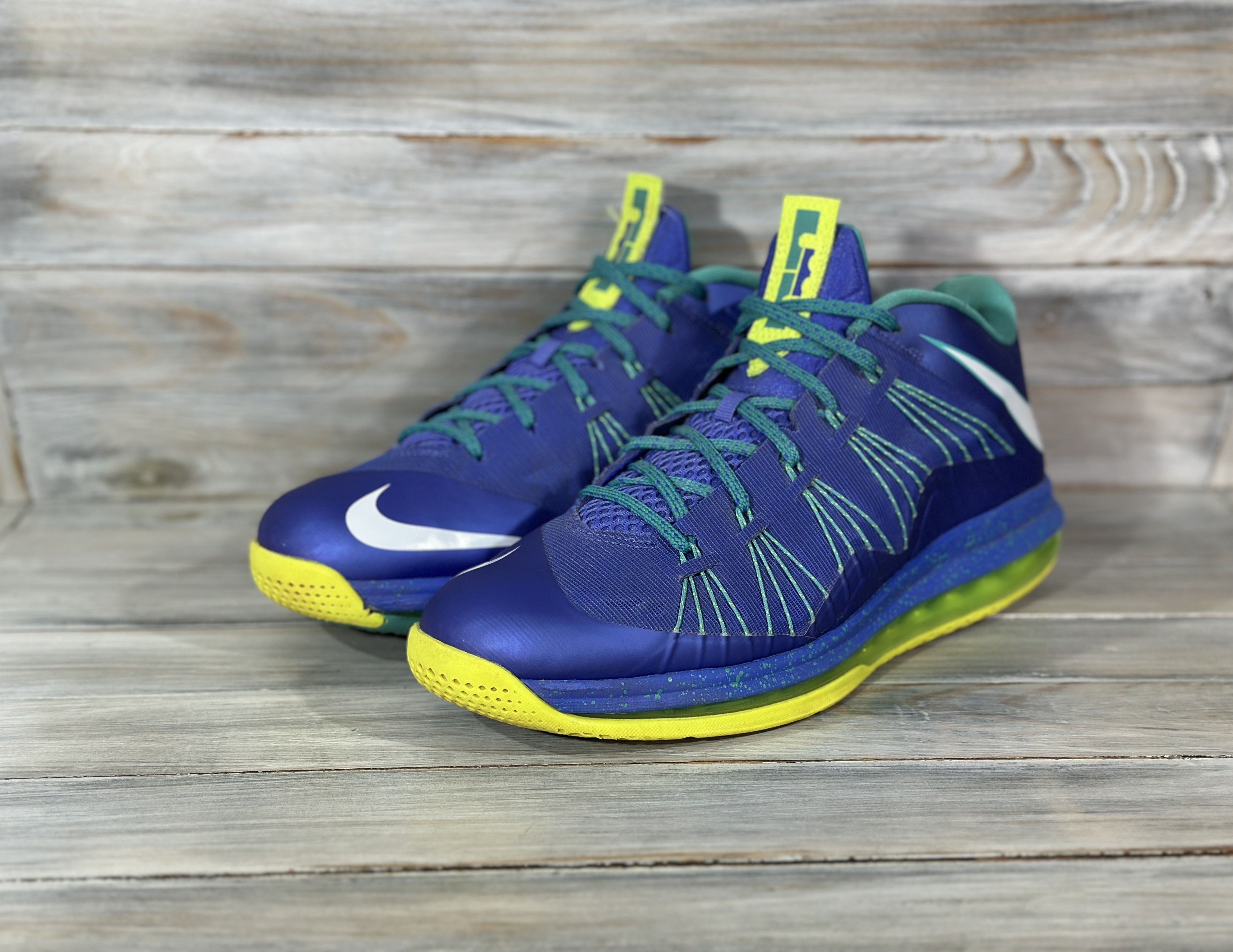 Nike NIKE Air Max Lebron 10(X) Low Sprite Basketball Sneakers Size US 10 / EU 43 - 4 Thumbnail