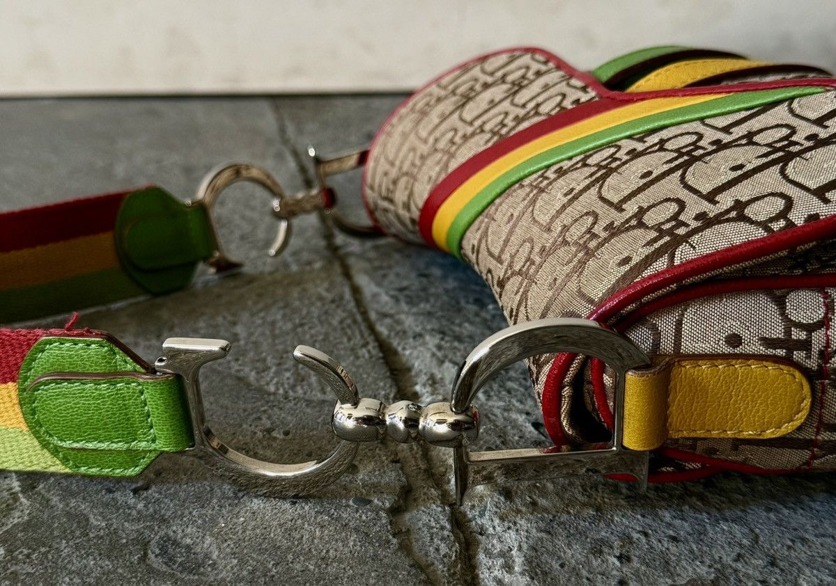 Dior Rare Dior - John Galliano - 2004 - Rasta Saddle Bag Size ONE SIZE - 10 Thumbnail
