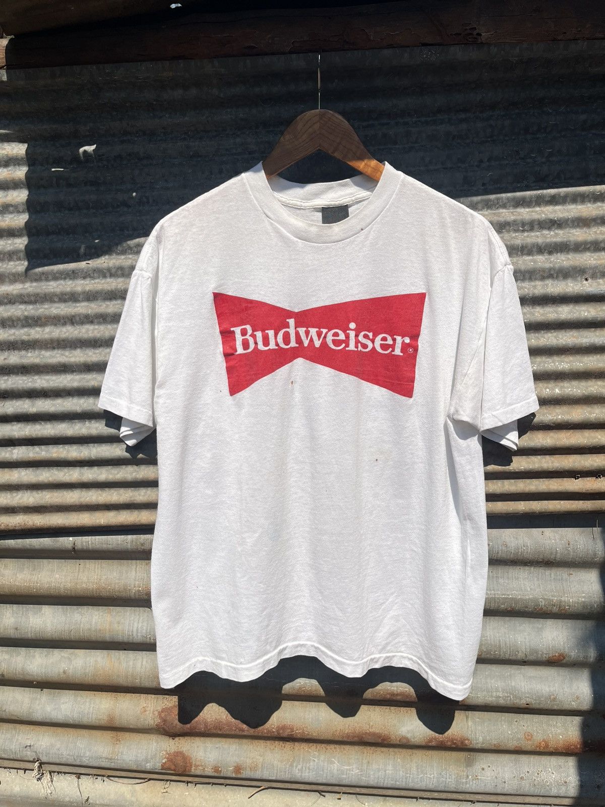 Vintage Budweiser Tee 80s’ Single Stitch Size US L / EU 52-54 / 3 - 1 Thumbnail