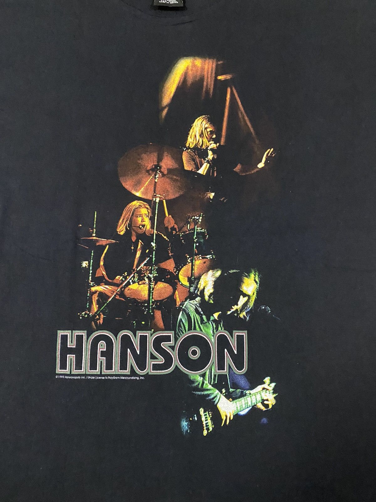 Band Tees Vintage 1998 Hanson Size US L / EU 52-54 / 3 - 4 Thumbnail