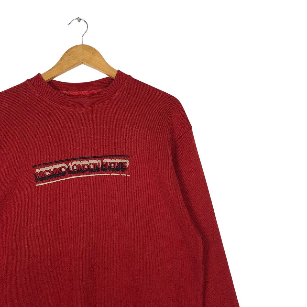Japanese Brand × Michiko Koshino London Michiko London Sports Red Maroon Sweatshirt Small Size US S / EU 44-46 / 1 - 7 Thumbnail
