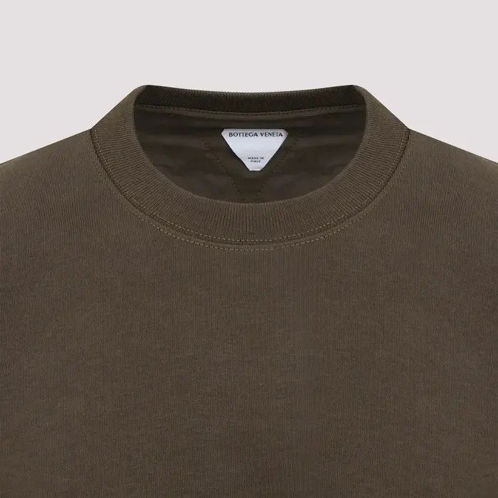 Bottega Veneta o1s1rm0326 Jersey Oversized Long Sleeve T-Shirt in Olive Size US S / EU 44-46 / 1 - 4 Thumbnail