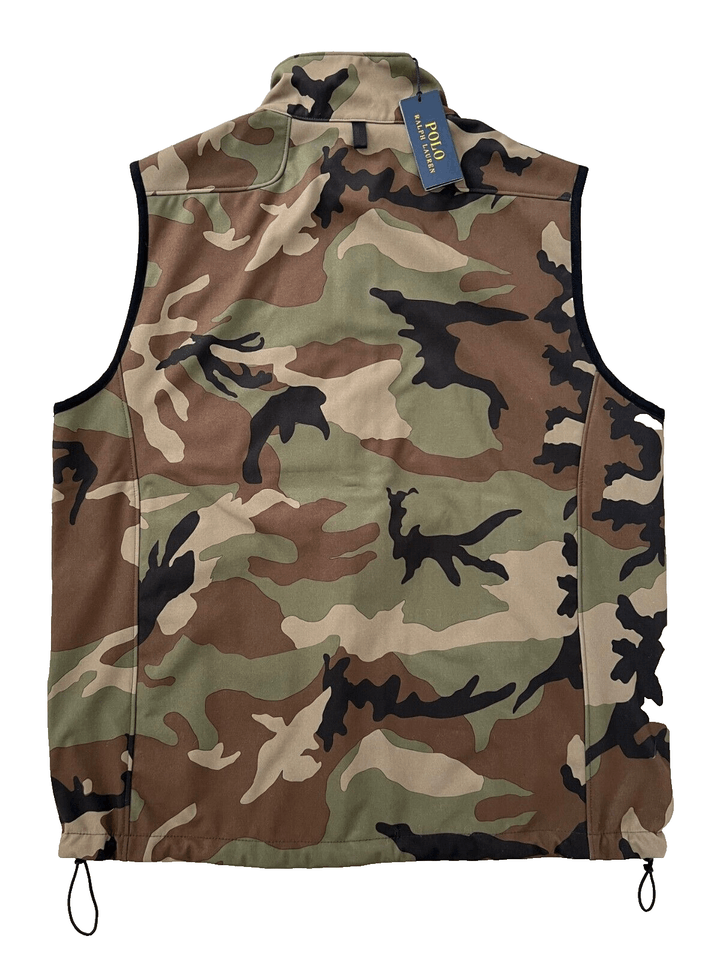 Polo Ralph Lauren Stretch Camo Water Repellent Vest L Outerwear