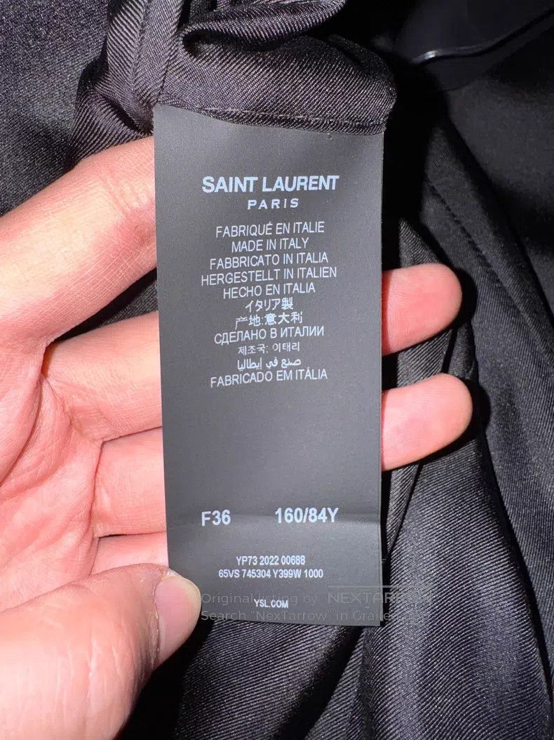 Saint Laurent Paris Saint Laurent Paris Ladies Smoking Suit Jacket Size XS / US 0-2 / IT 36-38 - 8 Thumbnail
