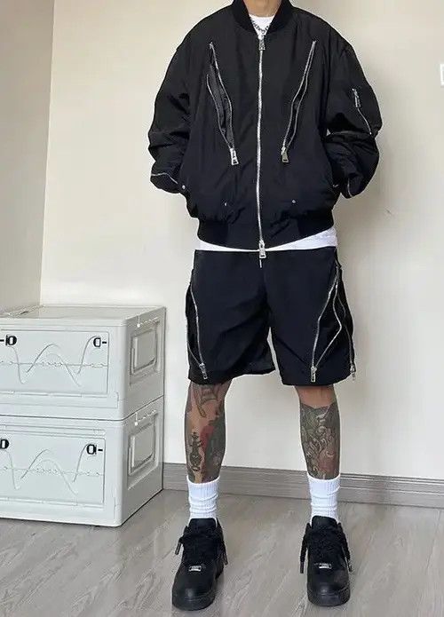 Japanese Brand Streetwear Zipper Retro Design Shorts Y2k Size US 30 / EU 46 - 1 Thumbnail