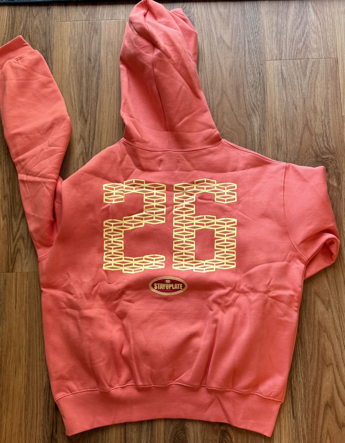 Snowday Coral / Orange / Pink - New Hoodie Large “Stay Relax” Size US L / EU 52-54 / 3 - 3 Thumbnail