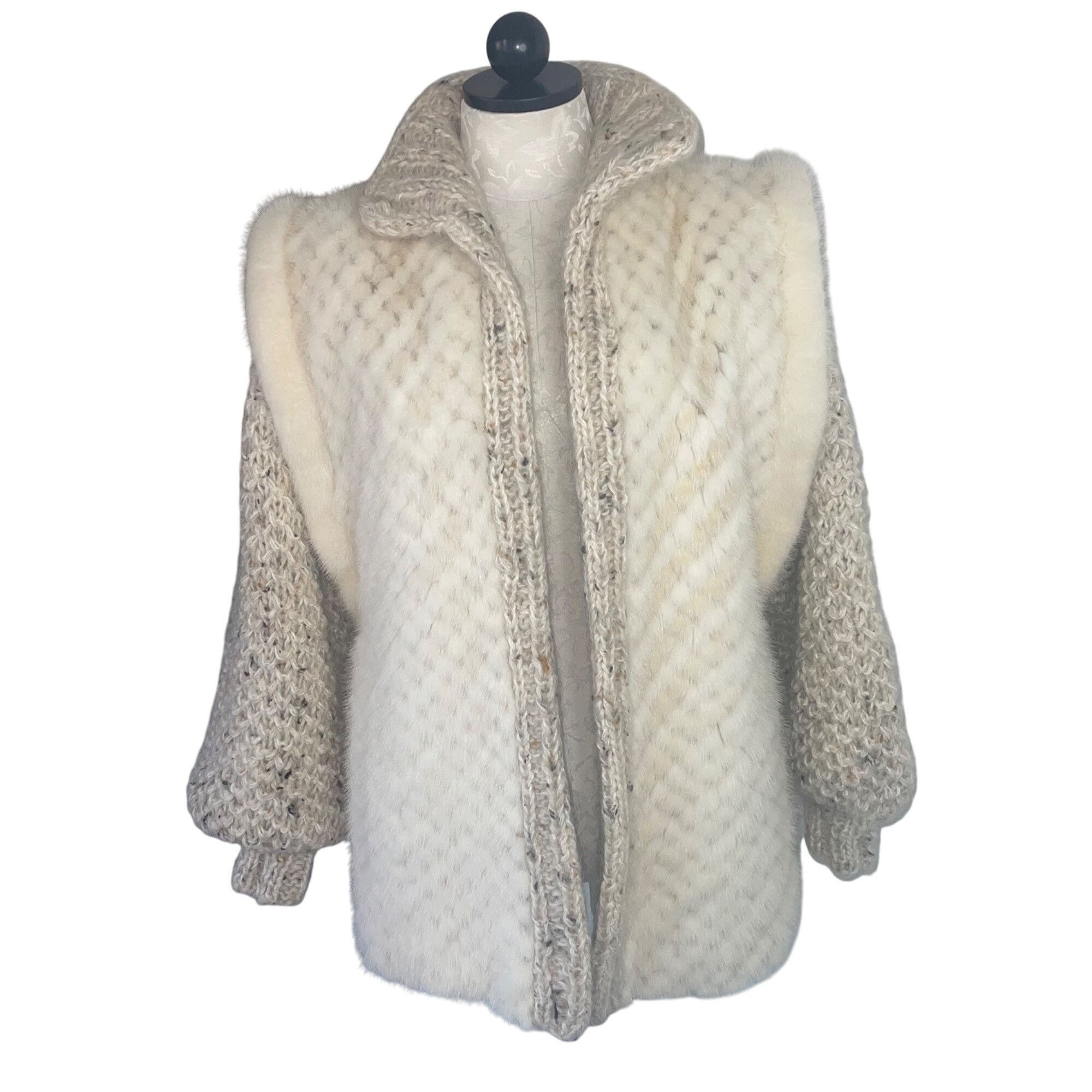 Vintage Vintage Womens Jacket Vest Size Medium Cream Size M / US 6-8 / IT 42-44 - 4 Thumbnail