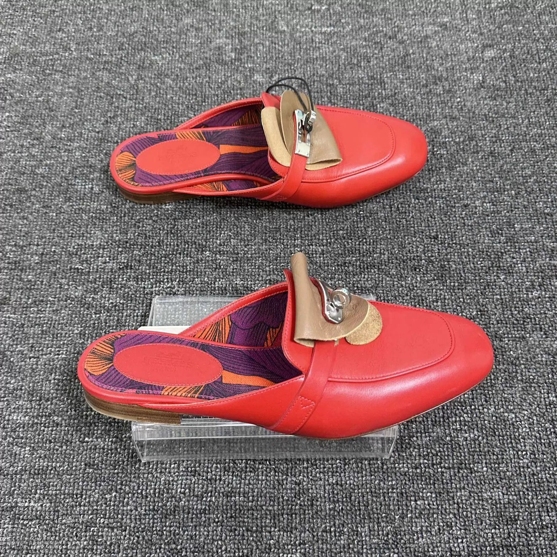 Hermes HERMES Red Kelly Slide 98 New Size US 5.5 / IT 35.5 - 3 Thumbnail