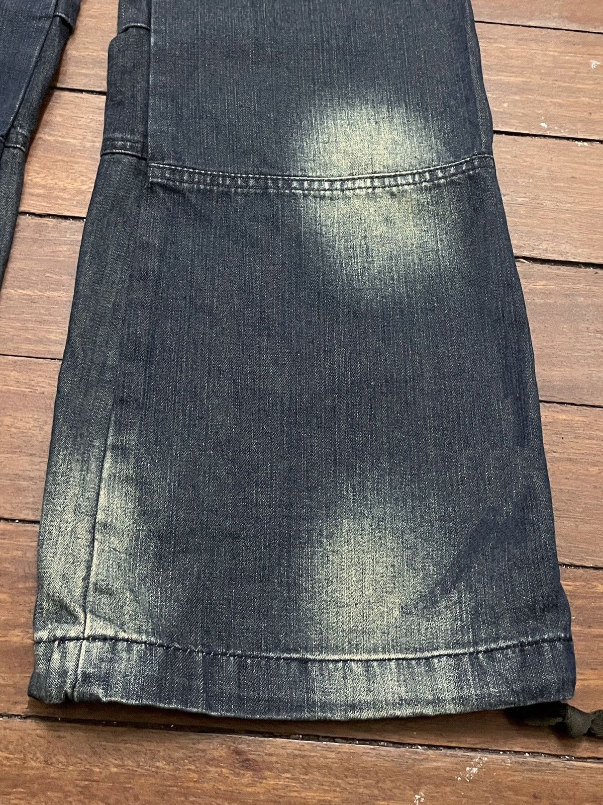 14th Addiction Rare Vintage Brand Ehaoxiang Tactical Flared Jeans 2000s Size US 28 / EU 44 - 8 Thumbnail
