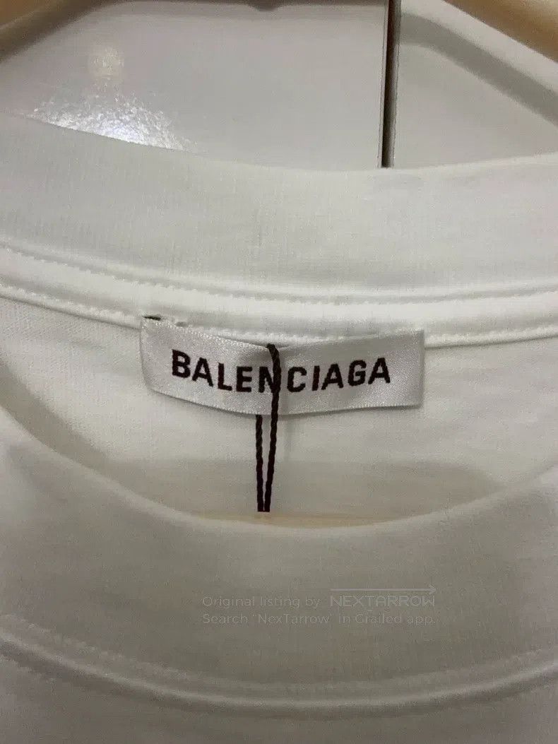 Balenciaga Balenciaga Logo Print Vintage Plain Wide Sleeve T-Shirt Size M / US 6-8 / IT 42-44 - 3 Thumbnail