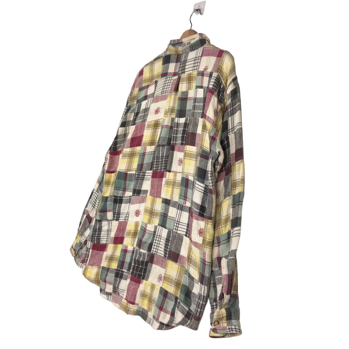 Flannel 🔥Vtg Flannel Jacket Patchwork Design Kearney House Japan Size US L / EU 52-54 / 3 - 10 Thumbnail