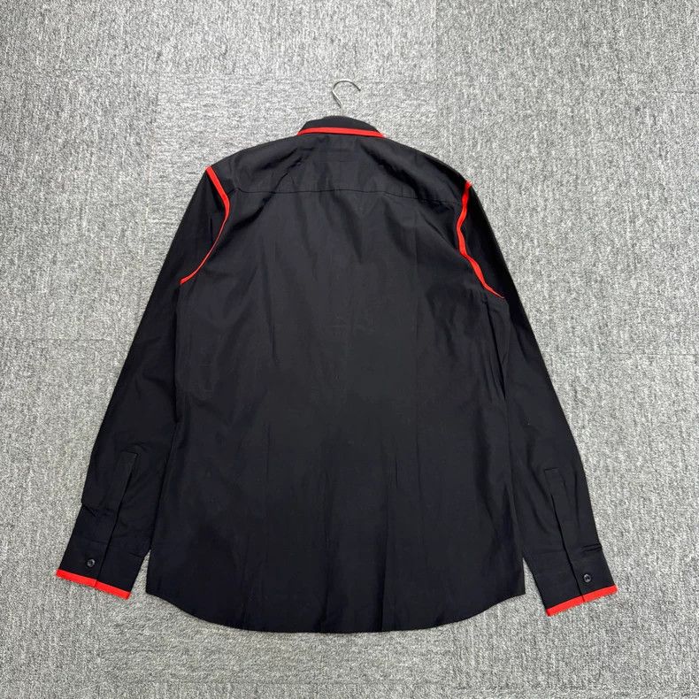 Givenchy Givenchy Red Striped Decorated Shirt Size US XL / EU 56 / 4 - 2 Thumbnail