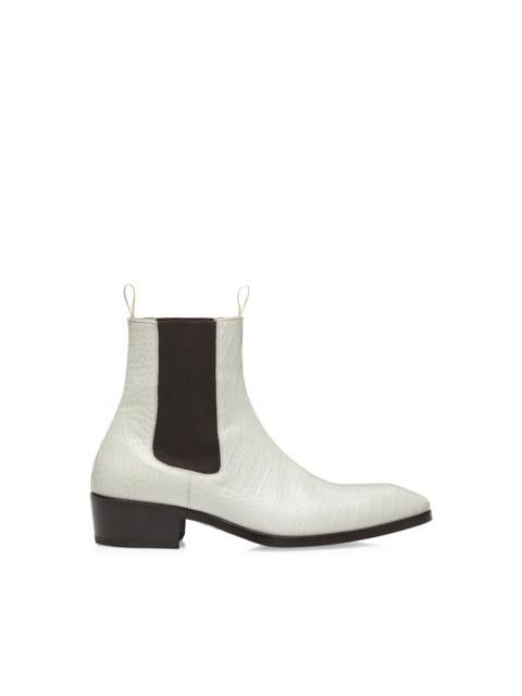 o1w1db10225 J1490 Bailey Chelsea Boots in White