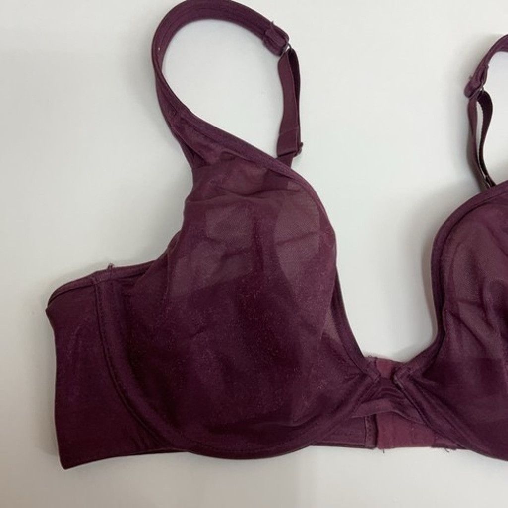 Other Cacique Unlined Plunge Underwire Back Closure Bra Women 38DD Size ONE SIZE - 4 Thumbnail