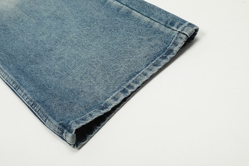 Jean American high street distressed loose straight leg jeans Size US 32 / EU 48 - 6 Thumbnail