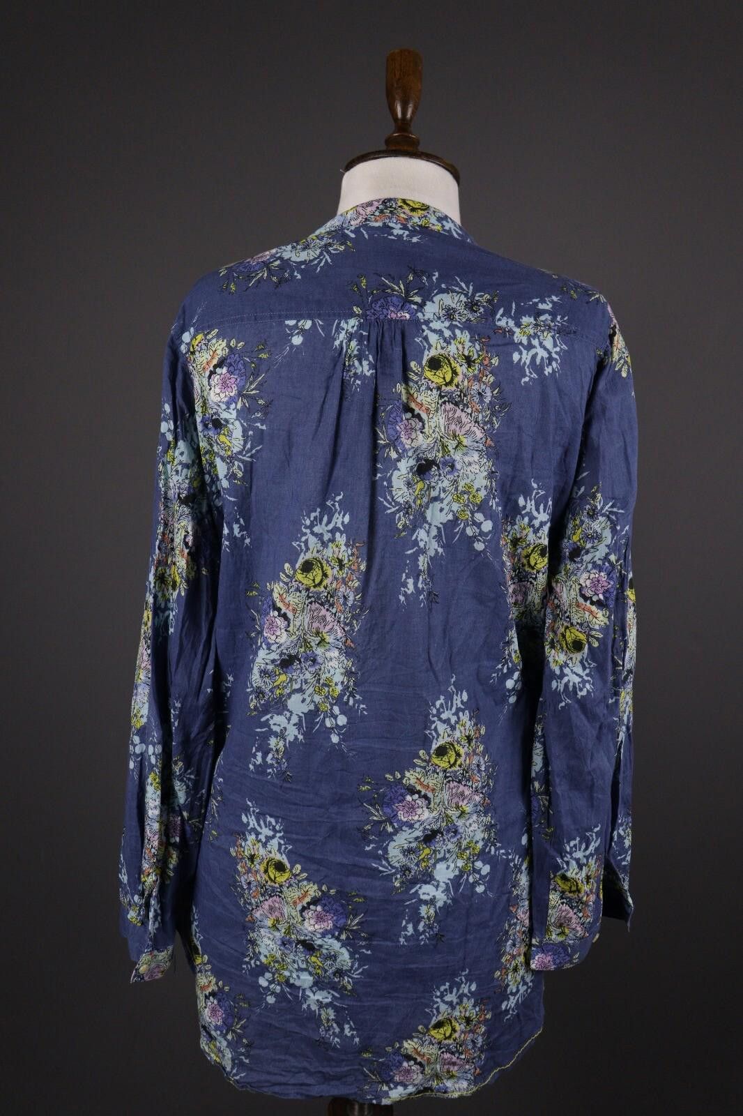 Designer Emily Van Den Bergh Multicolor Floral Blouse Shirt Size 44 Size M / US 6-8 / IT 42-44 - 5 Thumbnail