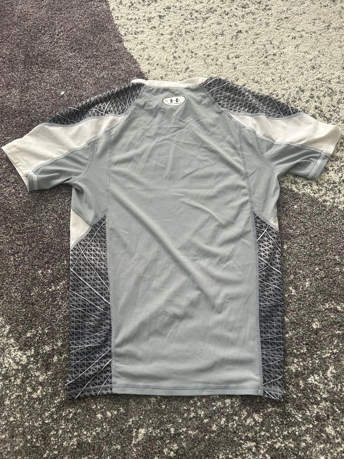 Under Armour Under Armour Compression Tee – White/Silver Tech Mesh Size US XL / EU 56 / 4 - 6 Thumbnail