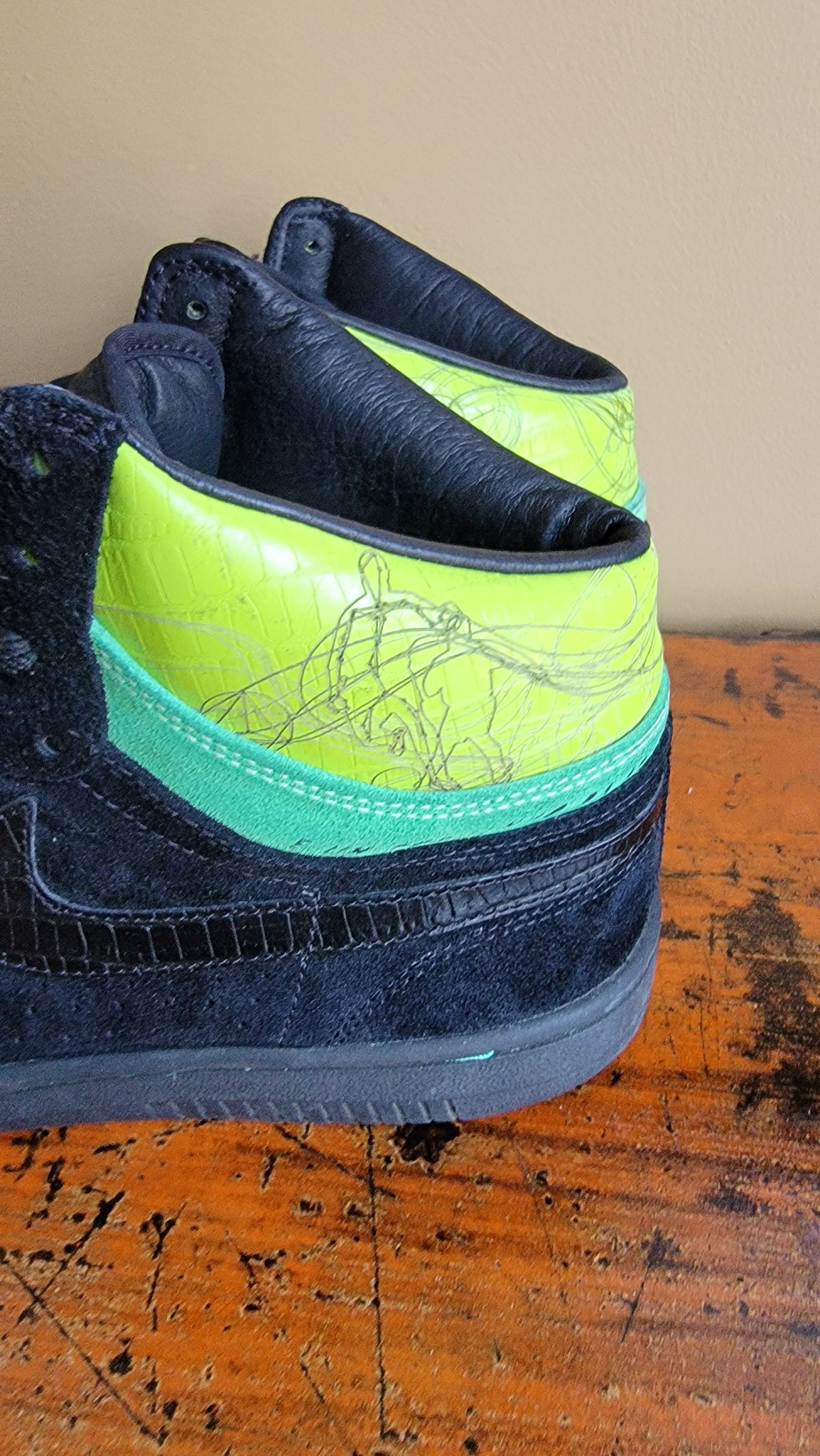 Nike Nike Court Force High Black Green Size US 11 / EU 44 - 5 Thumbnail