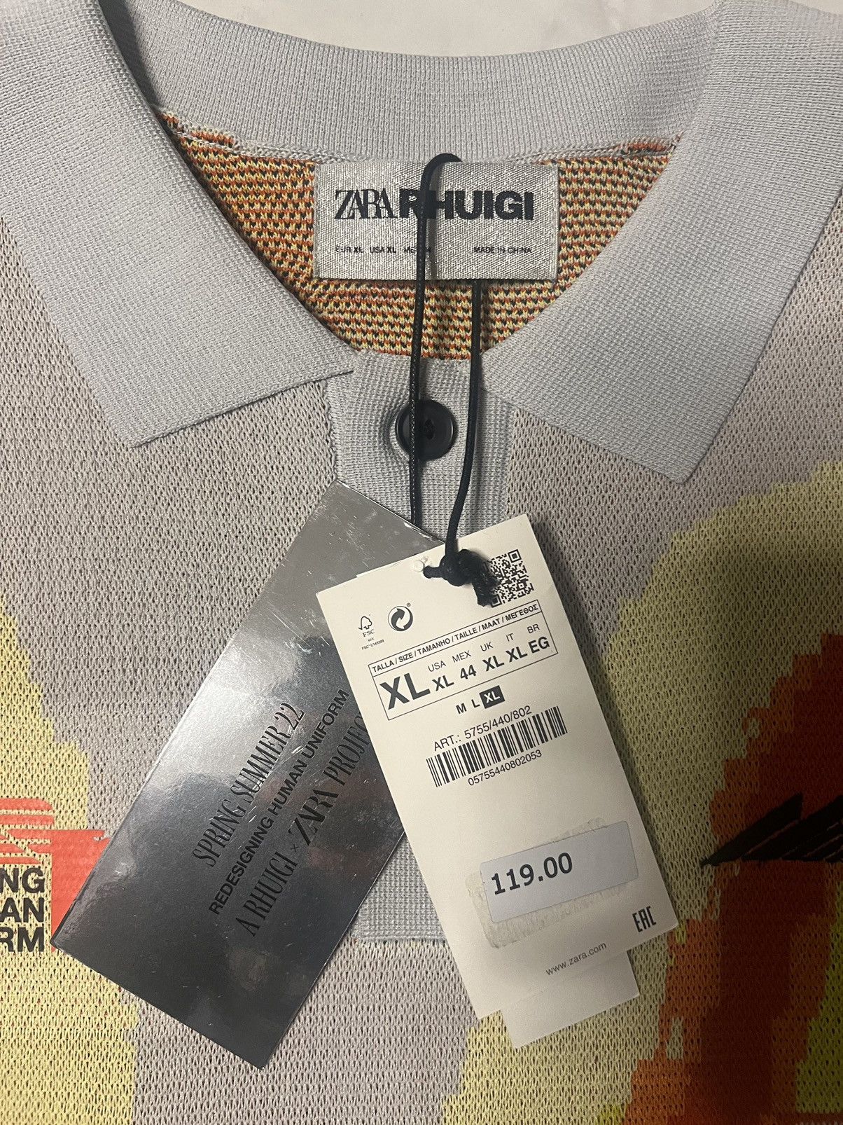 Rhude × Zara zara x ruigi “redesigning human uniform” knitted polo Size US XL / EU 56 / 4 - 5 Thumbnail