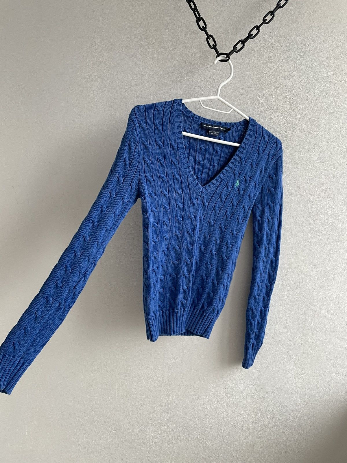 Polo Ralph Lauren Polo Ralph Lauren PRL Cable Knit Jumper Navy Blue Sweater Size XS / US 0-2 / IT 36-38 - 3 Thumbnail
