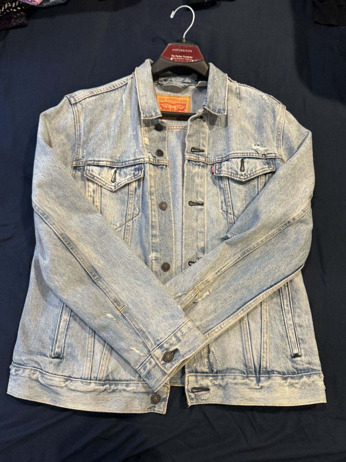 Levi's Levis Denim Trucker Jacket Size US L / EU 52-54 / 3 - 1 Thumbnail
