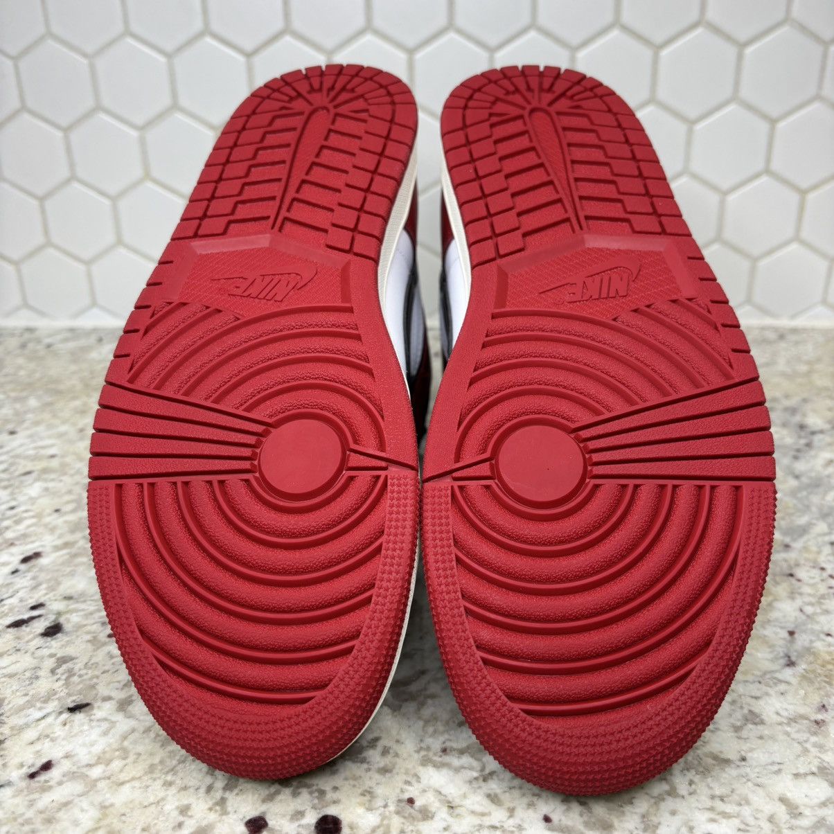 Jordan Brand Size 10 -Jordan 1 High Black Toe Reimagined Worn Once No Box Size US 10 / EU 43 - 11 Thumbnail