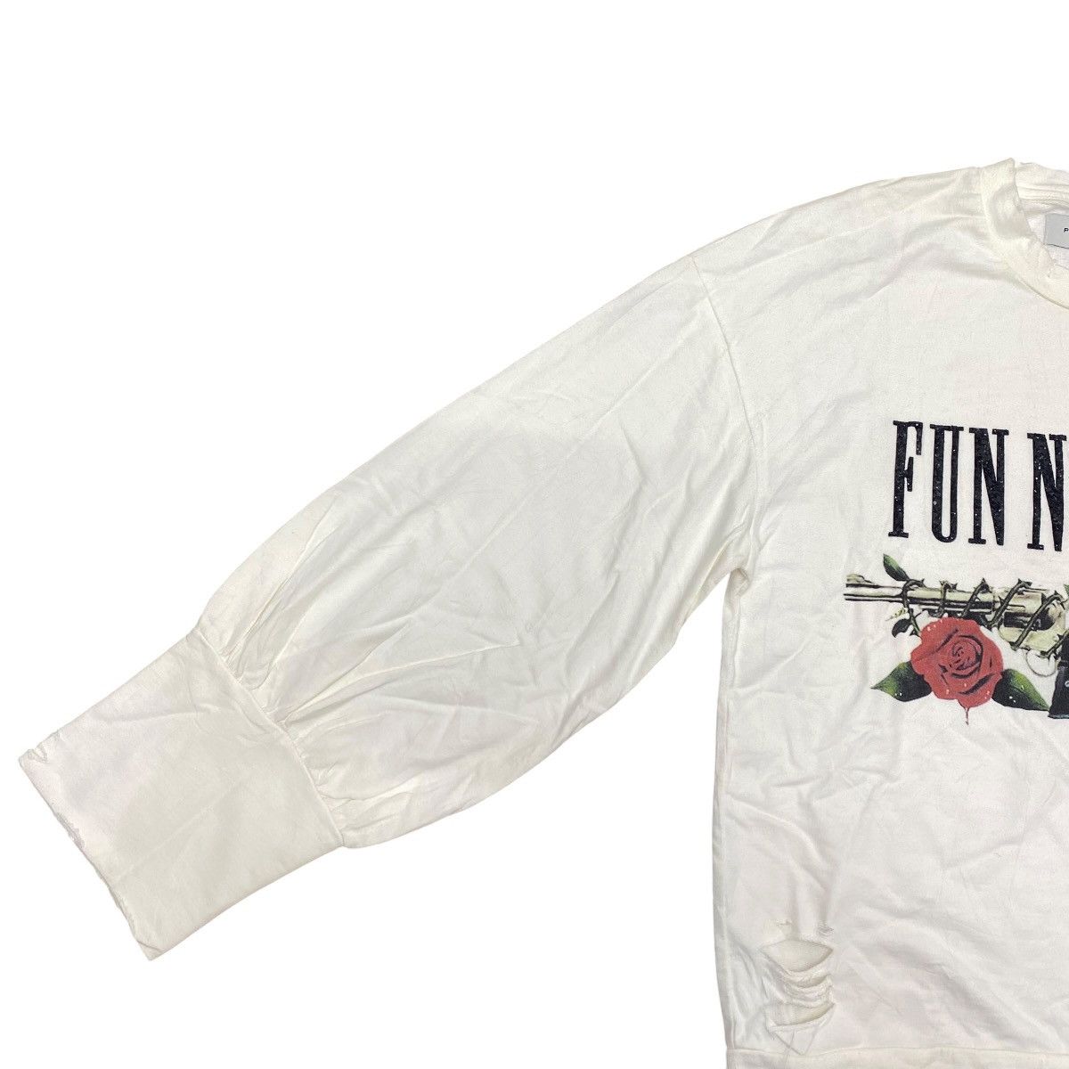 Japanese Brand PONY STONE FUN N’ DOSES ROSE GRAPHIC DISTRESSED OVERSIZED Size US M / EU 48-50 / 2 - 5 Thumbnail