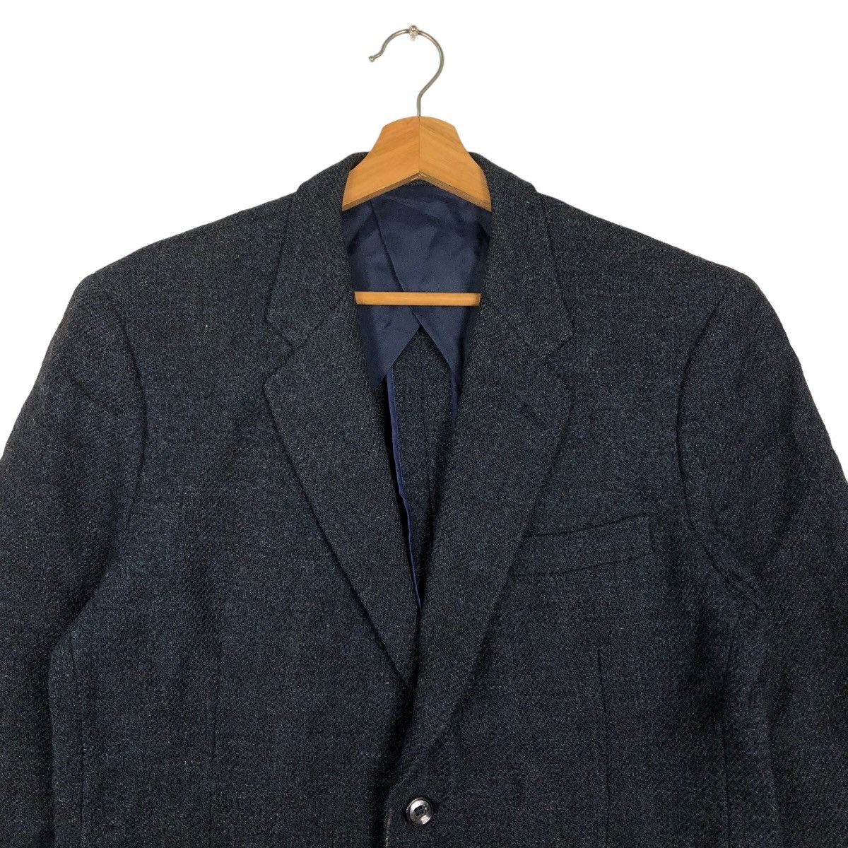 Harris Tweed 🔥Vintage Harris Tweed Harringbone Wool Jacket Double Breast Size US M / EU 48-50 / 2 - 3 Thumbnail