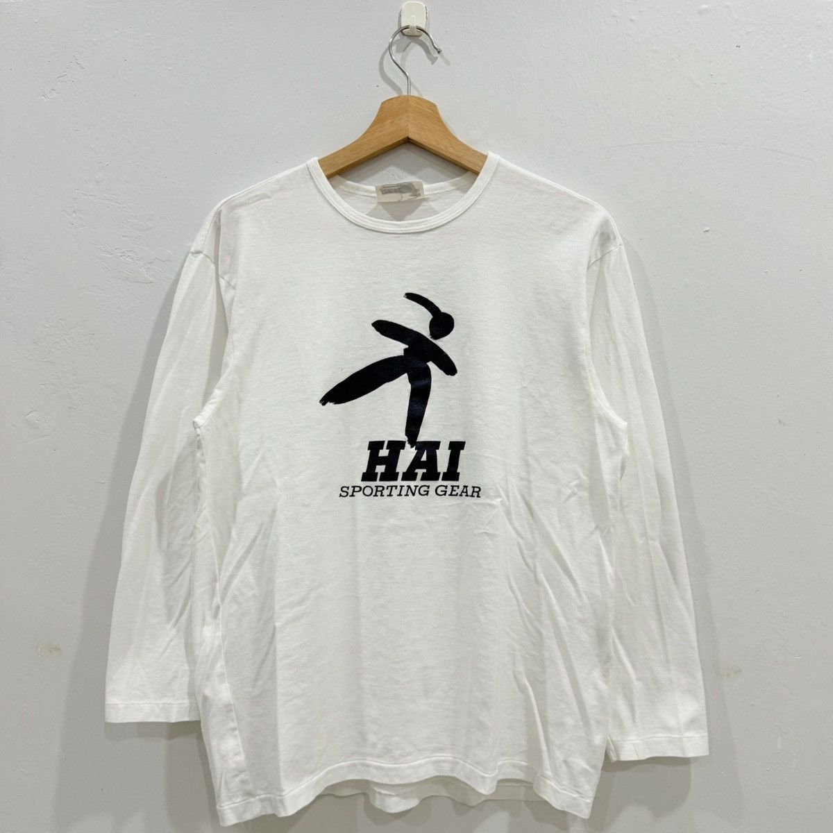 Issey Miyake Hai Sporting Gear Big Logo Longsleeve Tee Size US M / EU 48-50 / 2 - 1 Thumbnail