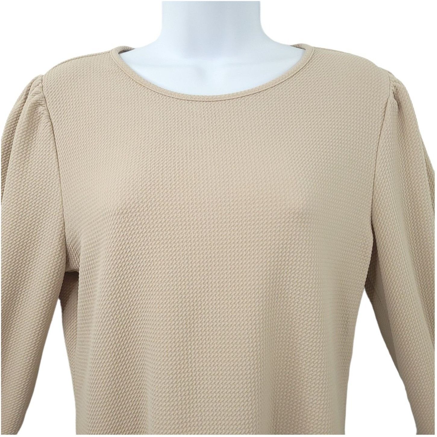 Express Express Top Womens M Waffle Textured Knit Fairycore Coquette Size M / US 6-8 / IT 42-44 - 3 Thumbnail