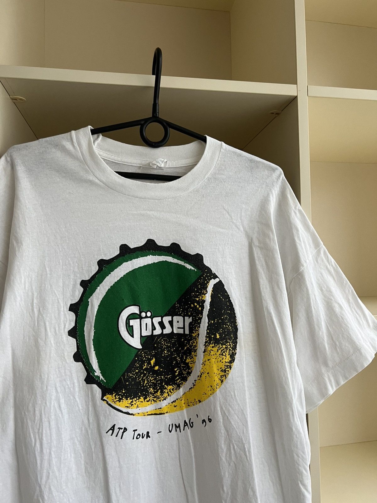 Vintage Vintage 1996 Gösser Beer Art Tour Umag T-Shirt 90s Size XL Size US XL / EU 56 / 4 - 4 Thumbnail