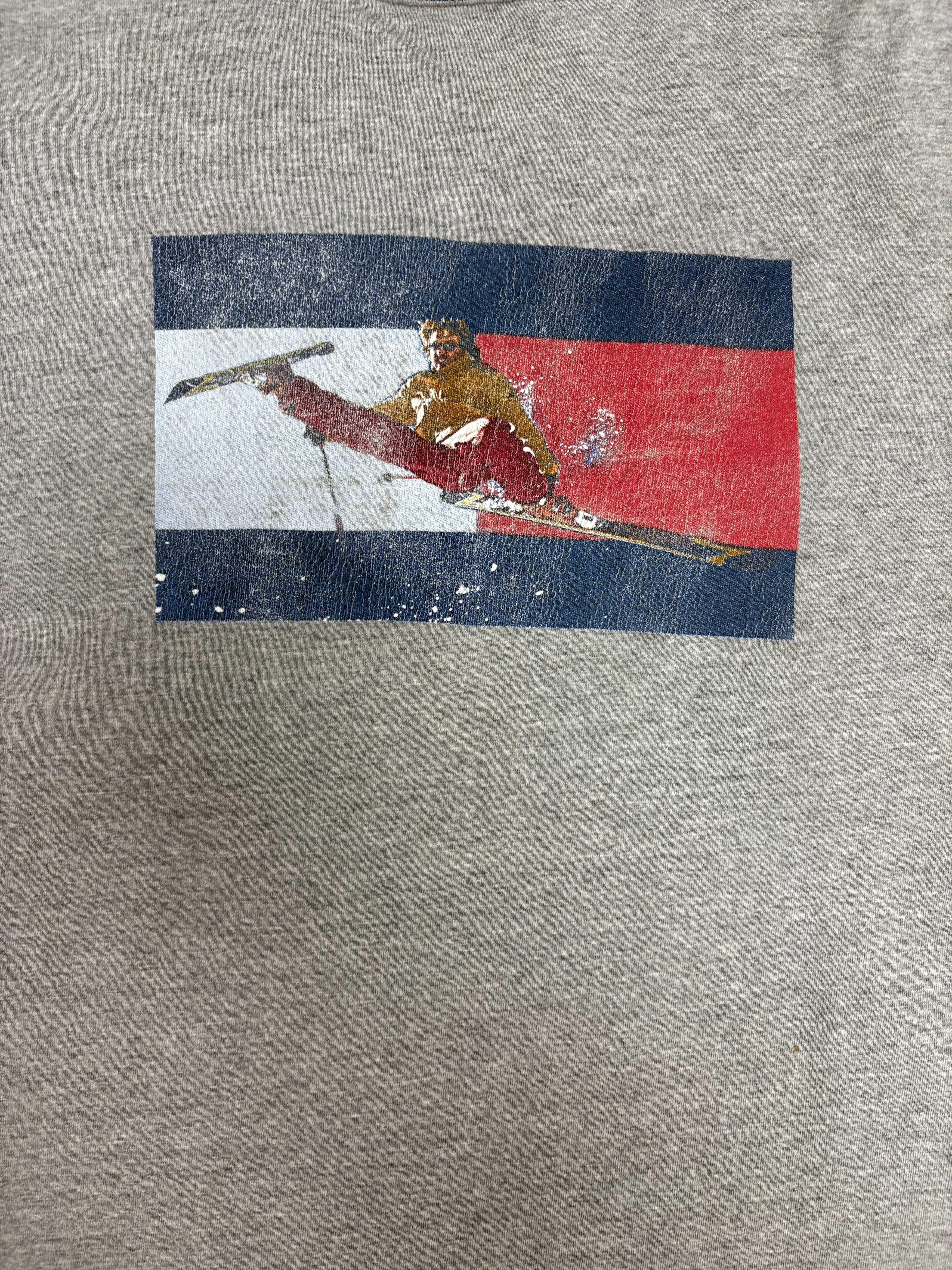 Tommy Hilfiger Tommy HIlfiger Skiing Vintage Grey Long Sleeve Shirt Size US XL / EU 56 / 4 - 2 Thumbnail
