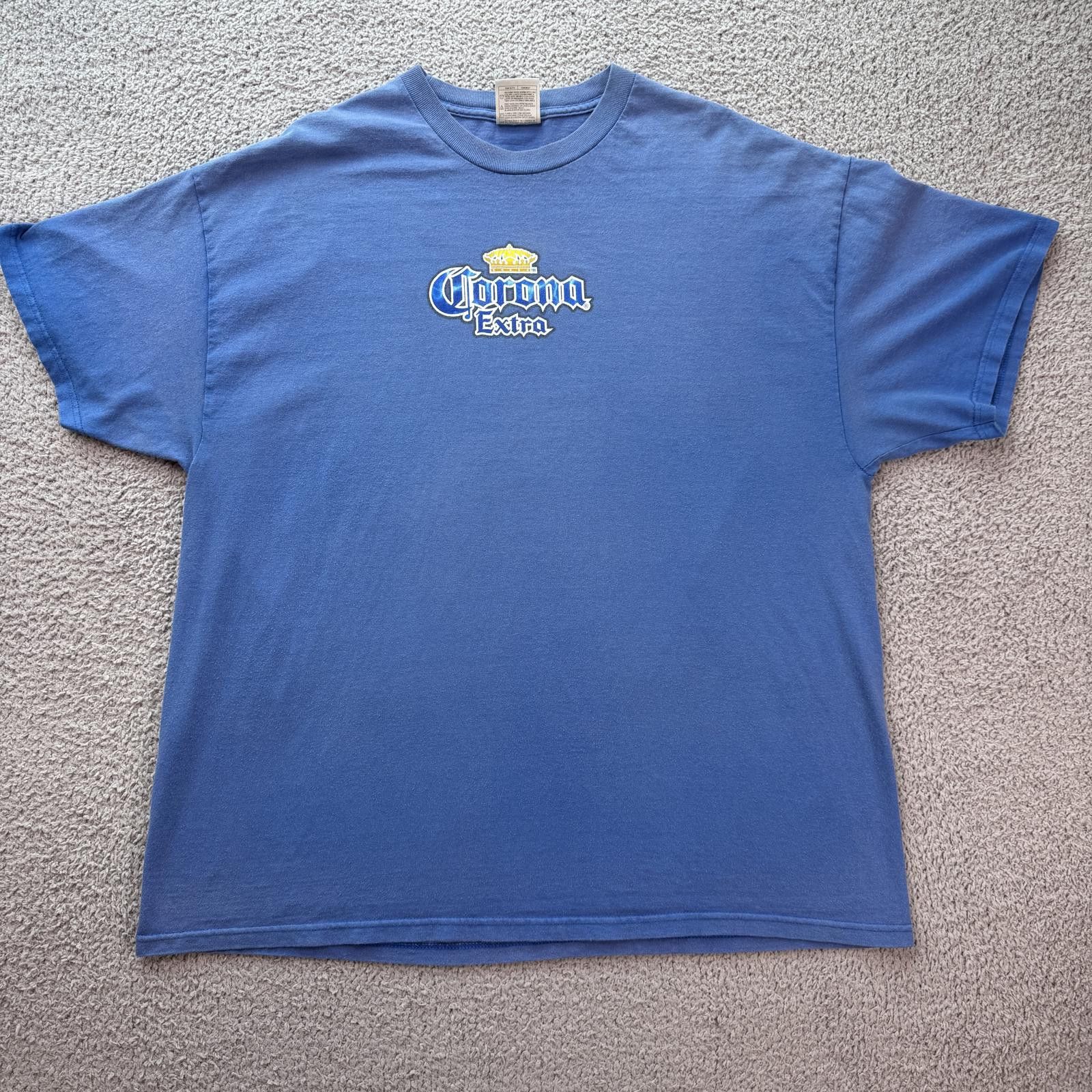Other Vintage Corona Extra Beer Graphic T Shirt Mens XXL Blue Size US XXL / EU 58 / 5 - 1 Thumbnail