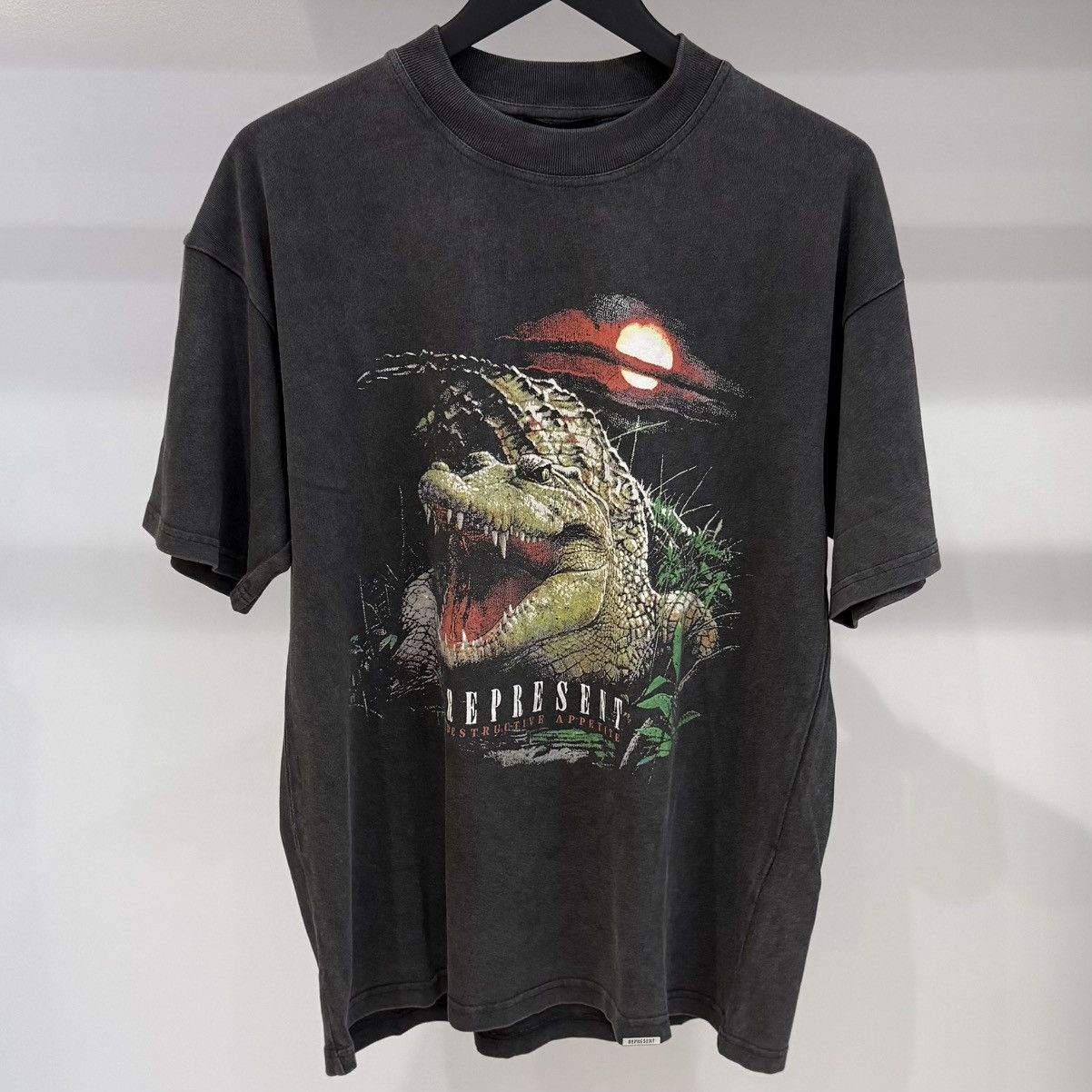 Represent Clo. Represent Destructive Appetite Tee Vintage Grey Size US XL / EU 56 / 4 - 1 Thumbnail