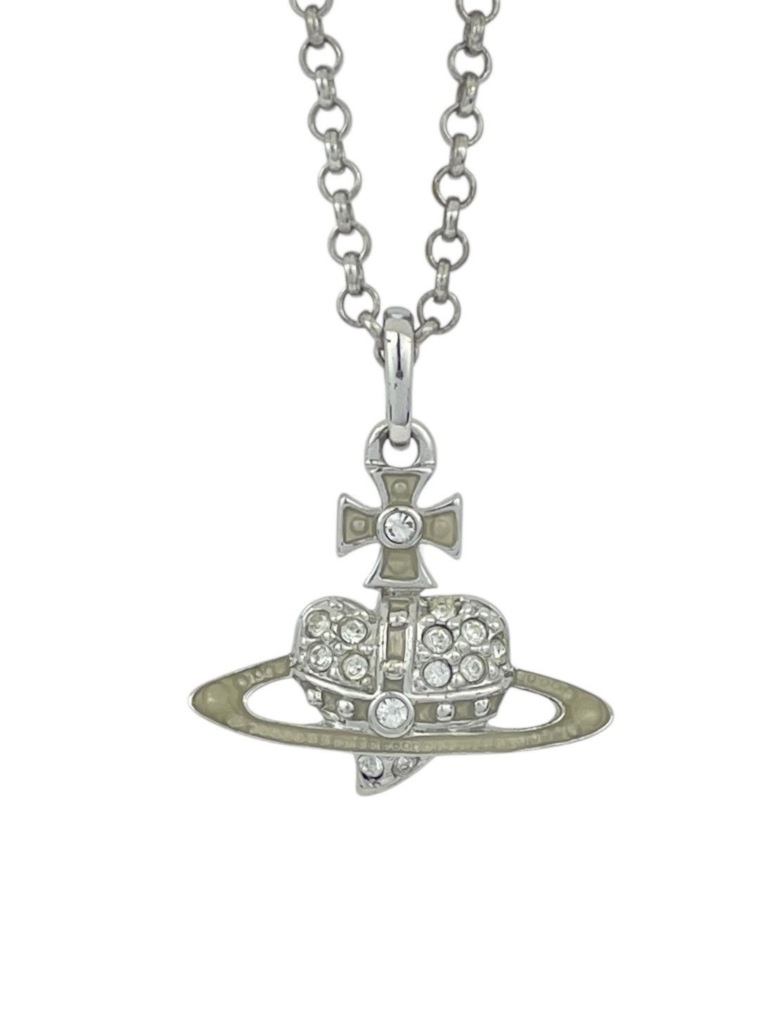 Vintage Vivienne Westwood heart orb pendant necklace - Ruby Lane
