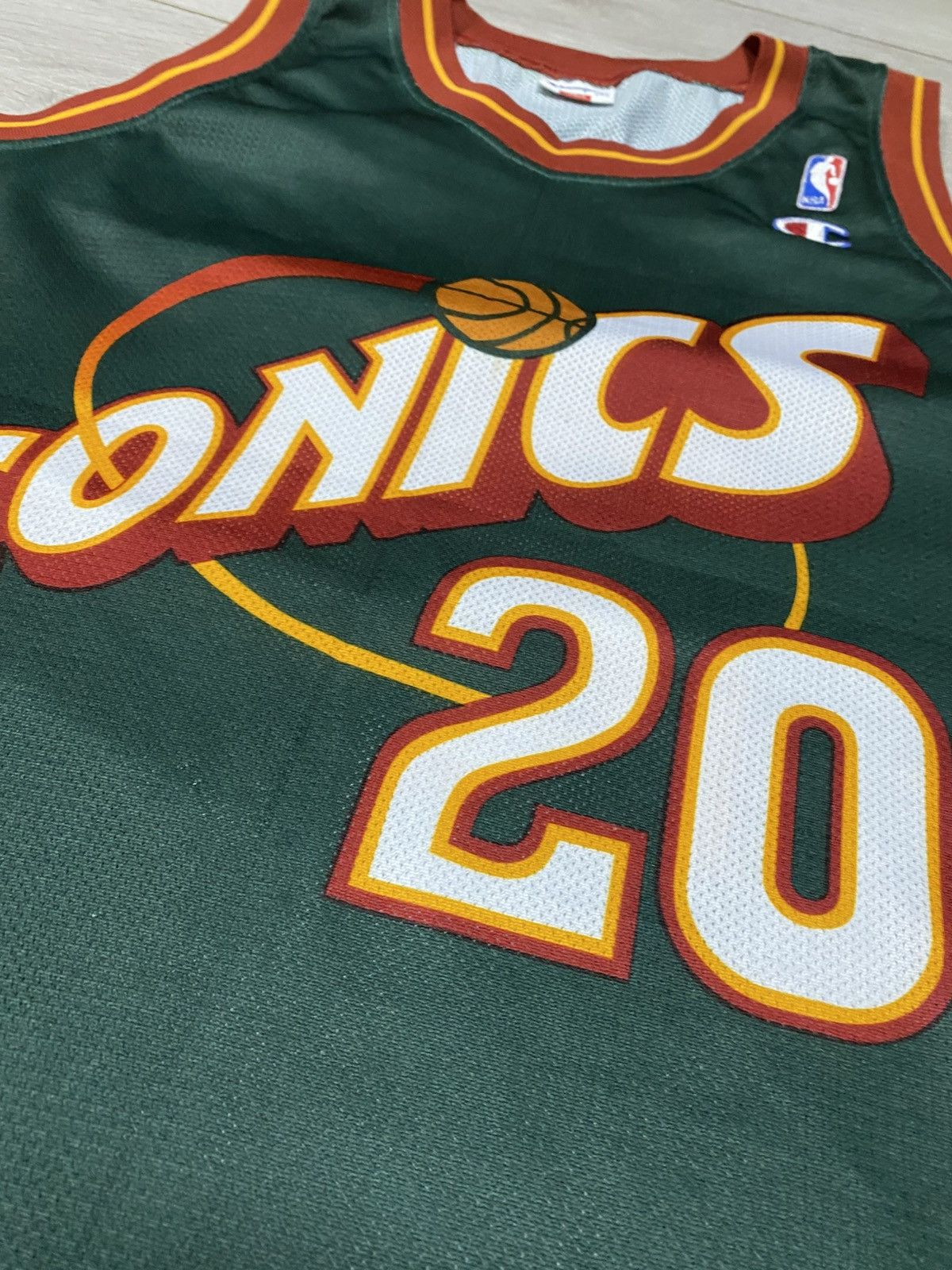 Champion Champion NBA Gary Payton Sonics vest Jersey Size US L / EU 52-54 / 3 - 9 Thumbnail