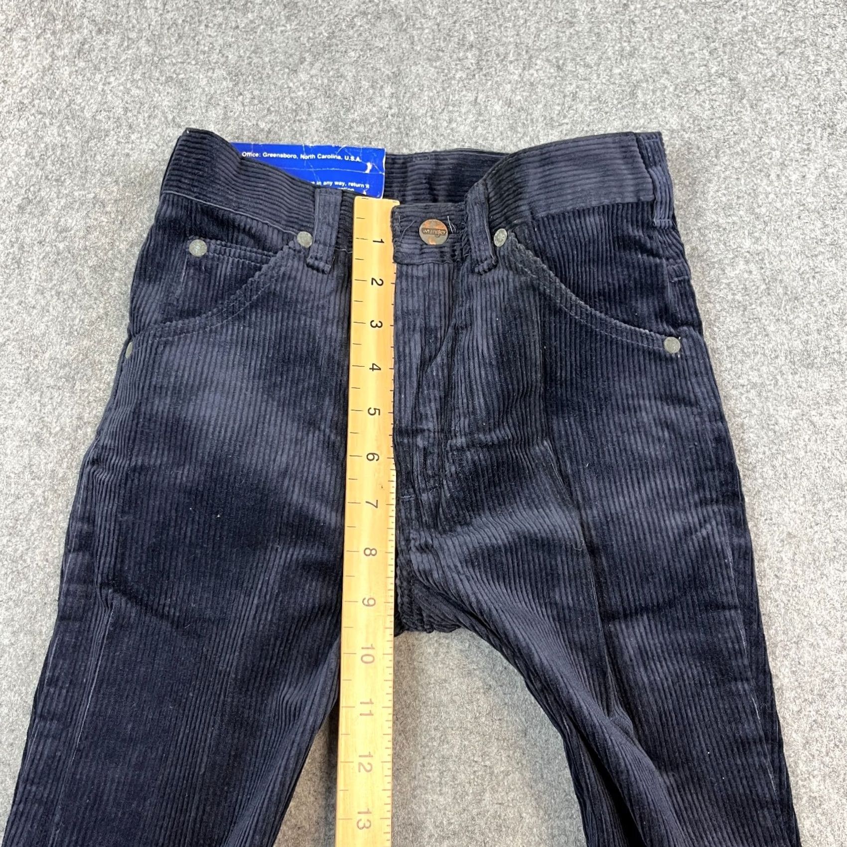 Wrangler VINTAGE Wrangler Jeans Women 4 Corduroy 24 30 UK 90s Blue Deadstock 30 In Inside Leg Slimming Pocket 5 Size 27" / US 4 / IT 40 - 6 Thumbnail