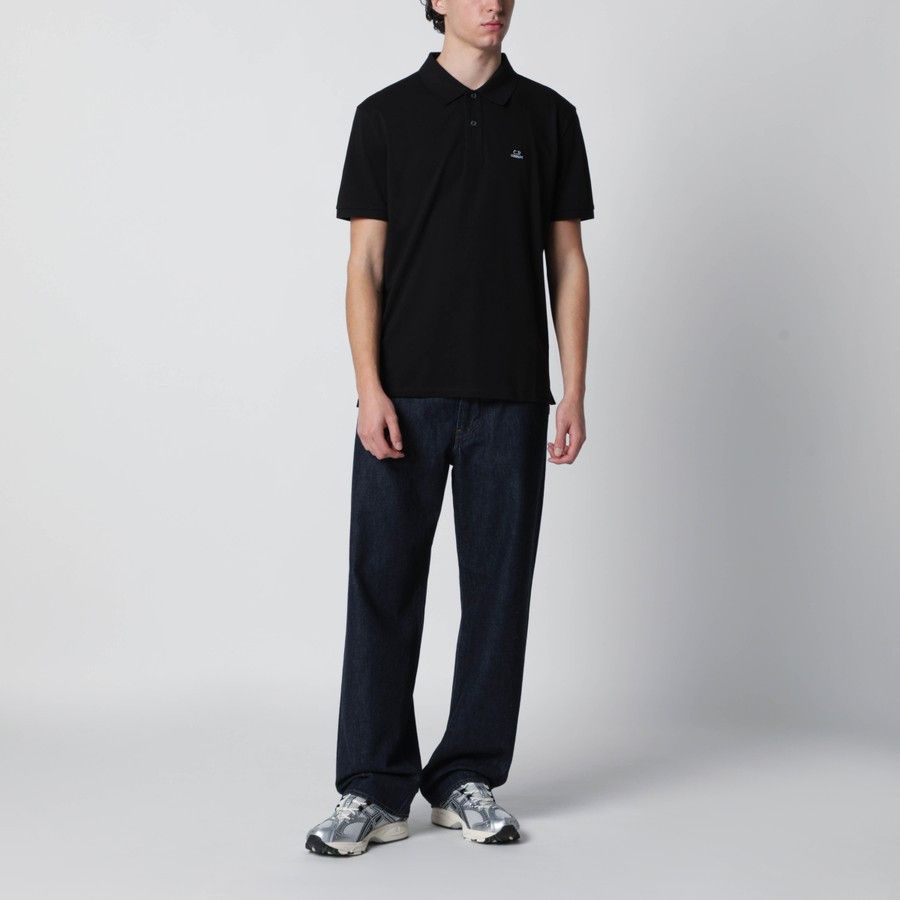 C.P. Company o1d2blof0226 Polo Shirt With Logo Patch In Black Size US L / EU 52-54 / 3 - 2 Thumbnail