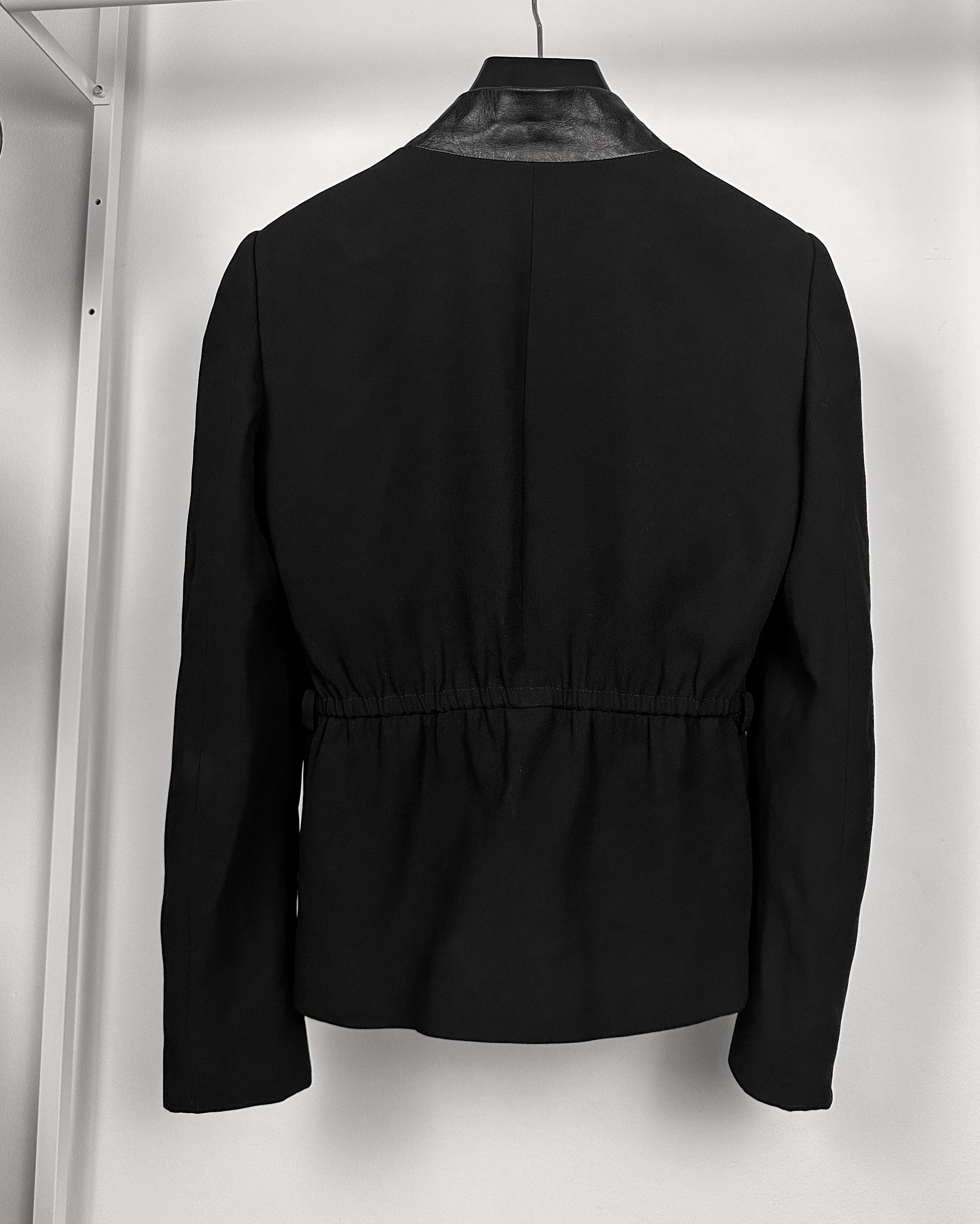 Gucci Gucci Blazer With Leather Collar Size US XS / EU 42 / 0 - 6 Thumbnail